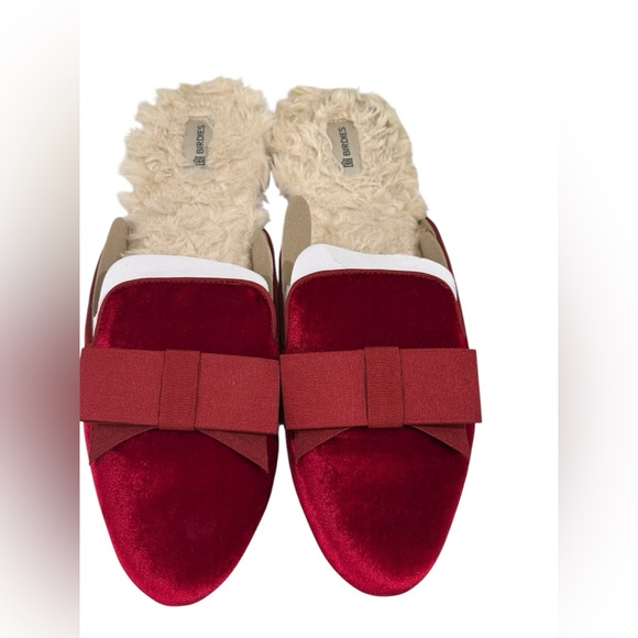 Birdies Shoes - Birdies Women's Red Velvet “ The Phoebe “ Slippers ~ Worn 2X ~ Like New